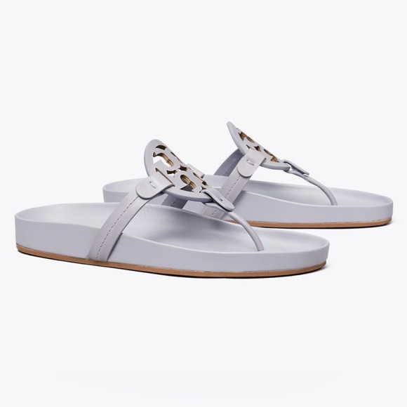 Tory Burch Miller Cloud Sandals Cloud Blue - Picture 1 of 8